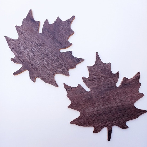 Imagen 2 de 2 de Hoja Canada M X 2 Unidades Bandejas Decoracion Nordica
