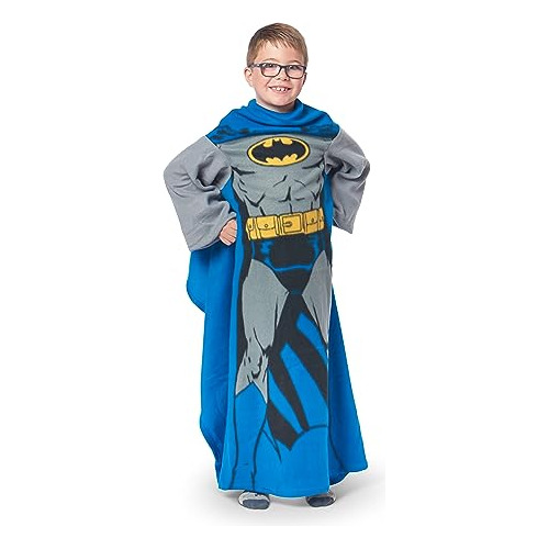 Manta Cómoda Unisex Adultos Mangas, Batman, Juvenil, 4...