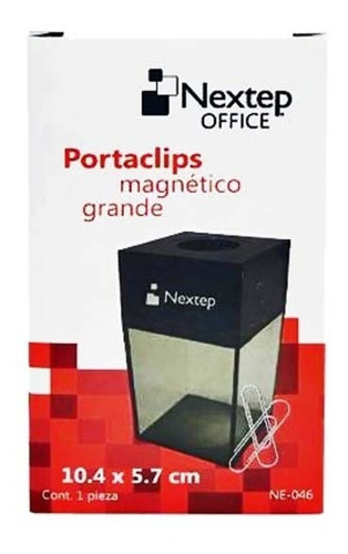 Porta Clip Nextep Cubo Plastico Magnetico Humo, Pieza