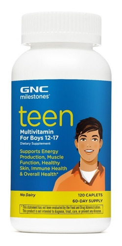 Multivitamínico Para Adolescentes Gnc Milestones Para Niños