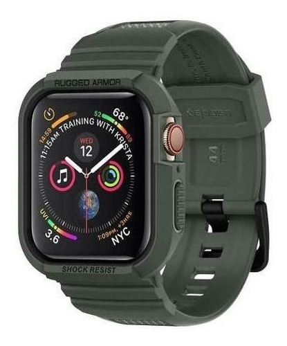 Case + Pulseira Spigen Rugged Pro 44mm Apple Watch Green