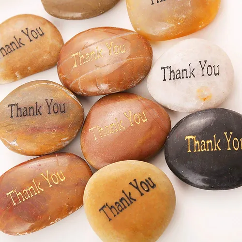 Rockimpact 50 Piedras De Agradecimiento Grabadas Con Piedras