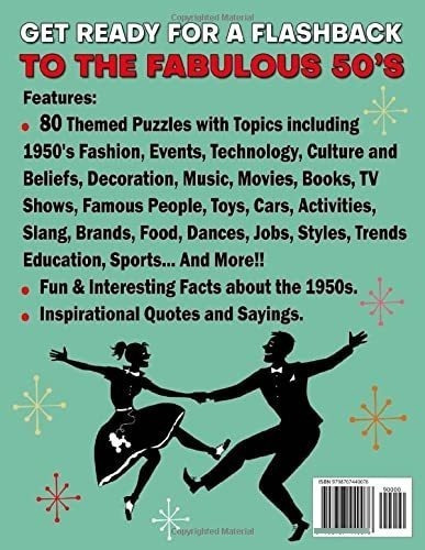 The Fabulous 1950s Word Search Large Print For All.., de Muzzy, Pu. Editorial Independently Published en inglés