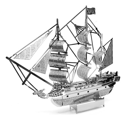 3d Metal - Mini Puzzle Armable Barco Pirata Perla Negra