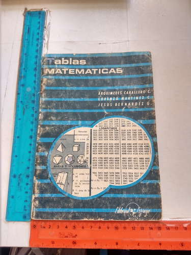 Tablas Matemáticas Arquímedes Caballero Editorial Esfinge 