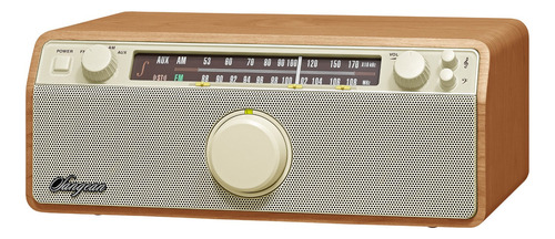 Radio Analógica Sangean Wr-12 Am/fm En Madera Nuez