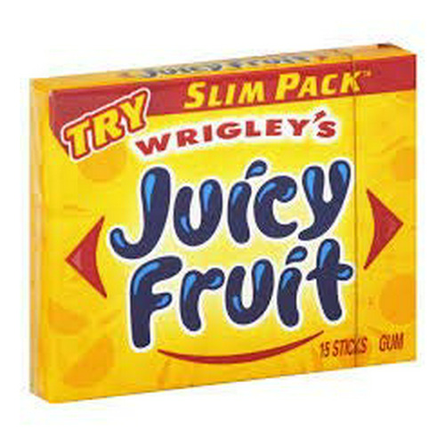 Chicle - Chicle - Juicy Fruit Gum Slim Pack (paquete De 4)