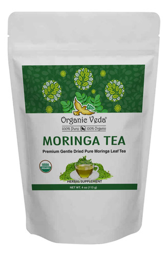 Hojas De Té De Moringa 100% Ecológicas Hojas Secas De...