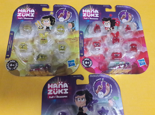 Hana Zuki Tesoros Set De 3 Piezas Diferentes Original Hasbro (Usado)