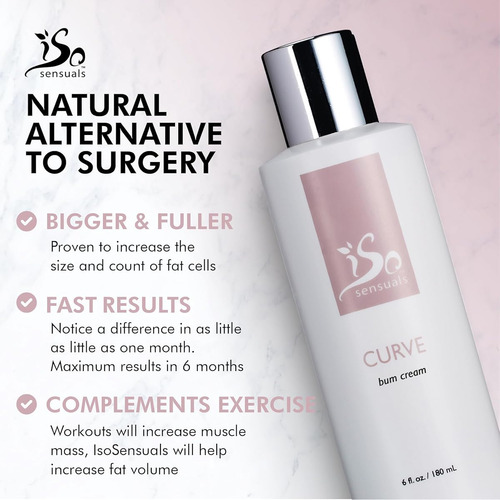 Crema Reafirmante Para Gluteos Curve Bum Cream - 180ml Coco