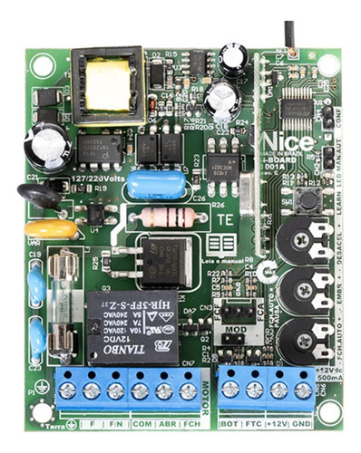 Central Eletrônica Motor De Portão S-board 1001a Peccinin