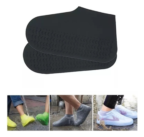 Protector Silicon Impermeable Cubre Tenis Zapato Lluvia 1par