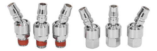 L Conector Giratorio Para Manguera De Aire, 1/4 Pulgadas,