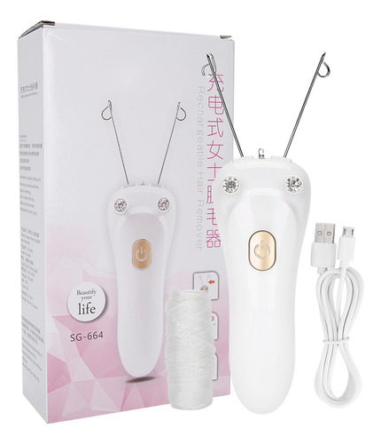 Depiladora Hilo Algodón De Rostro Eléctrico Usb Portátil