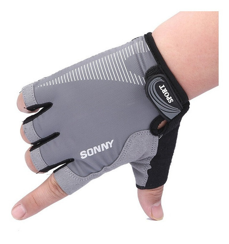 Guantes Sonny Original 1/2 Dedo Pesas Gym Mtb 4 Colores Mnr