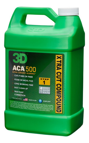 3d Aca 500 Compuesto De Extra Corte 3d 3.78 Lts