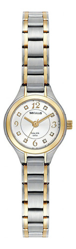 Relógio Seculus Feminino Ref: 44140lpsvba2 Clássico Aço