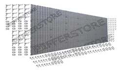 Comprar Painel P/ Ferramentas 2,08x1,04 Plástico Cinza C 168 Ganchos no Mercado Livre