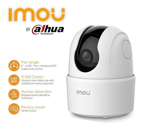 Imagen 3 de 6 de Camara Ip Dahua Imou 2c 360 Nocturna Sirena Tracking Audio