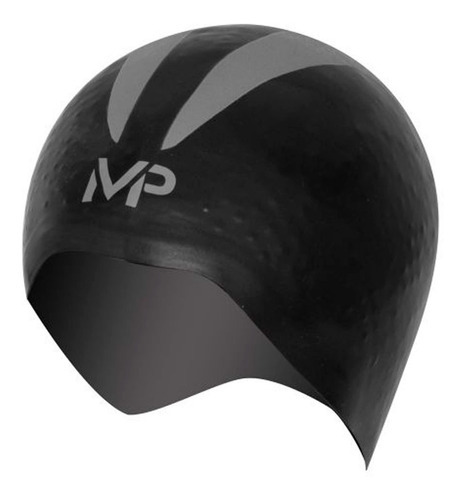 Gorra de silicona modelo X-o de Michael Phelps, colores negro y gris, talla M