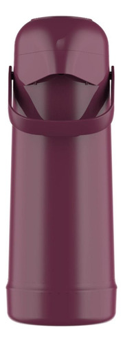 Garrafa térmica Termolar Magic Pump de vidro 1L violeta
