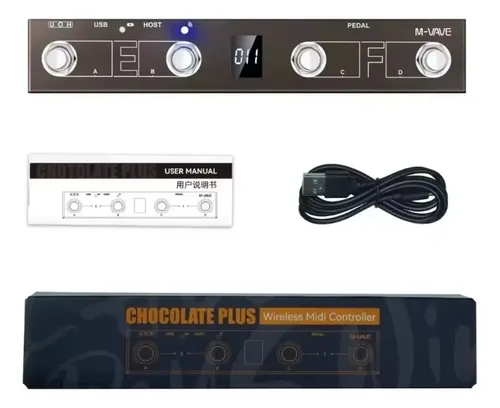 Chocolate Plus M-vave Pedal Controlador Midi Sem Fio Bt | MercadoLivre