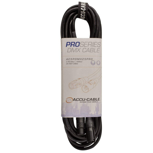 Adj Productos Ac5pdmx25 Pro De 25 Pies 5-pin Cable Dmx