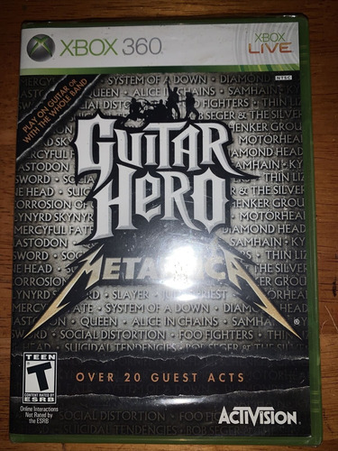 Guitar Hero Metallica Xbox 