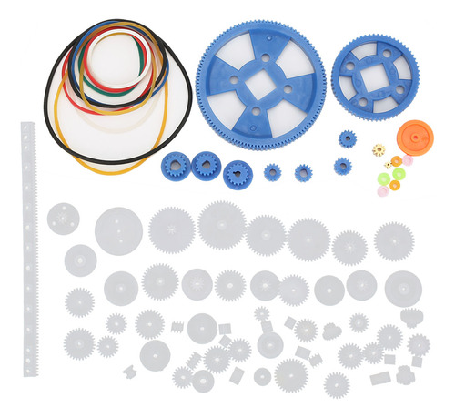 Diy Robot Gear 80 Piezas, Motor De Caja De Cambios, Correa D