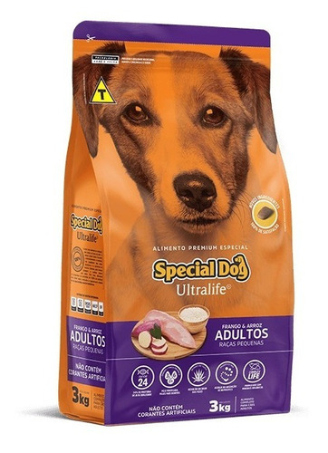 Ração Special Dog Premium Raças Pequenas Frango Arroz 3kg