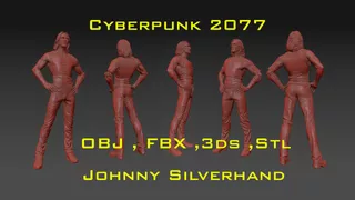 Escultura Johnny Silverhand De Cyberpunk 2077 - ¡lleva A Tu