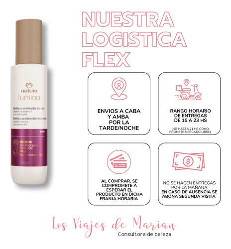 Spray Anti Decoloración Y Brillo Lumina Natura - Lvdm