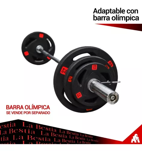 Disco Olímpico Grip 5kg (Par) - La Bestia