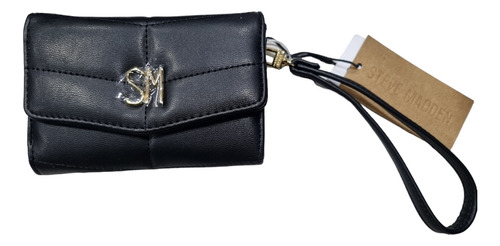 Cartera Negra Lisa Original Steve Madden