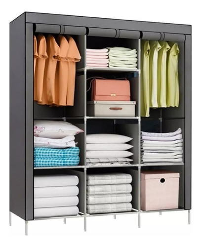 Closet Ropero Armable 3 Puertas Organizador Portatil Color G