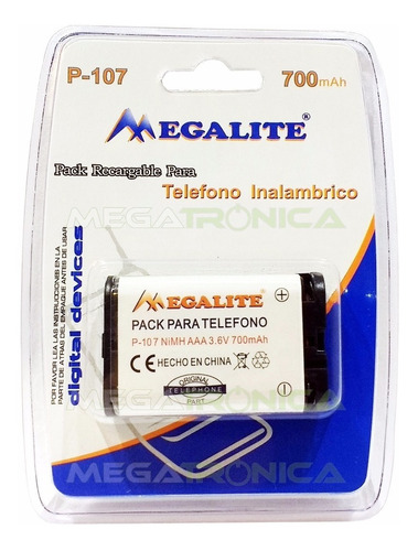 Bateria Telefono Inalambrico P-107 Hhr-p107 3.6v 700mah Mega