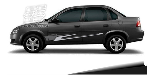 Calco Decoracion Chevrolet Corsa Ef Sedan Lateral Juego