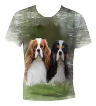 Comprar Camisa Camiseta Cachorros De Raça Cavalier King Cãos Hd 7