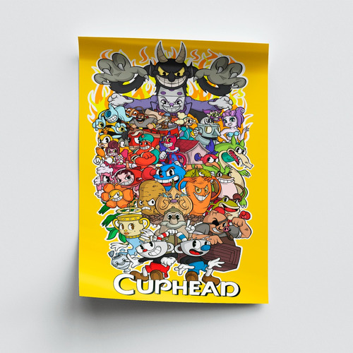 Impresión Foto - Poster Cuphead 60 X 90 Cm 