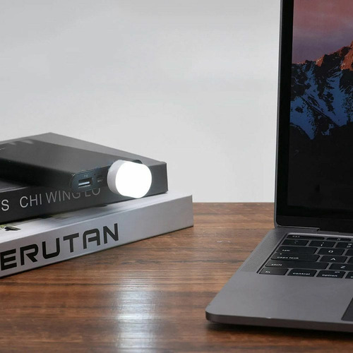 Mini Foco Luz Led Lampara Usb De Noche Computadora 1w 4 Pzs