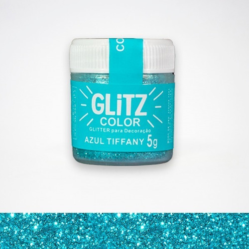 Glitter Para Decoración  Glitz Azul Tiffany 5g Repostería