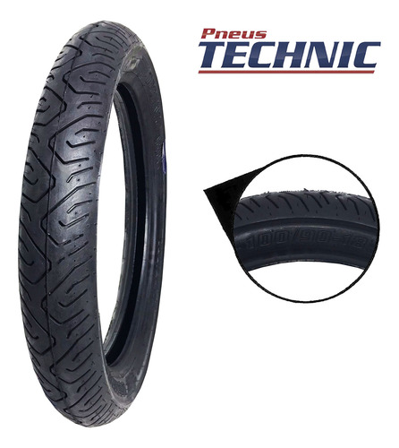 Pneu Traseiro Sport 62p 100/90-18 Cbx 200 Strada Technic