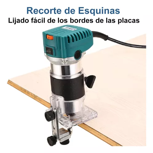 Enrutador Madera Recortadora Rebajadora 800w 15 Brocas Carbu