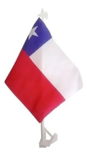 Bandera De Chile  Auto  Fiestas Patrias Banderin 20 X 30 