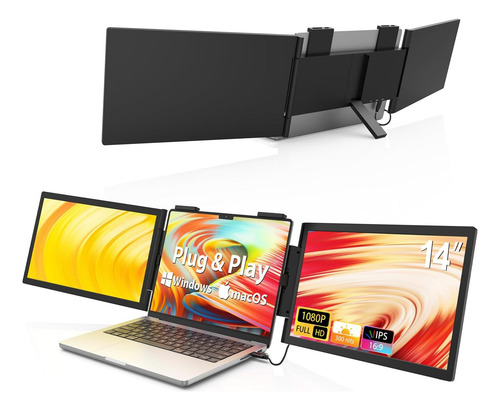 Extensor De Pantalla De La Computadora Portátil Triple 14 Y