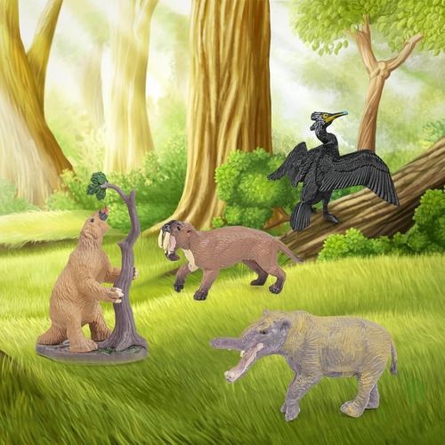Gaicom Juego De Modelos De Animales Extintos, 4 Piezas Thyla