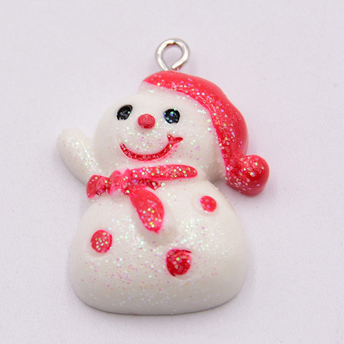 Colgante Navideño De Resina Con Miniaturas Navideñas