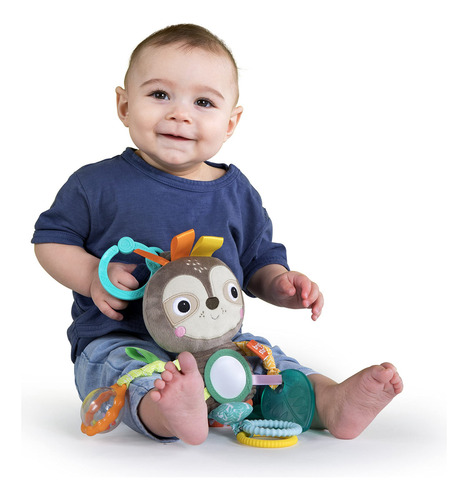 Bright Starts Sloth Plush Playful Pals Take-along - Cochecit