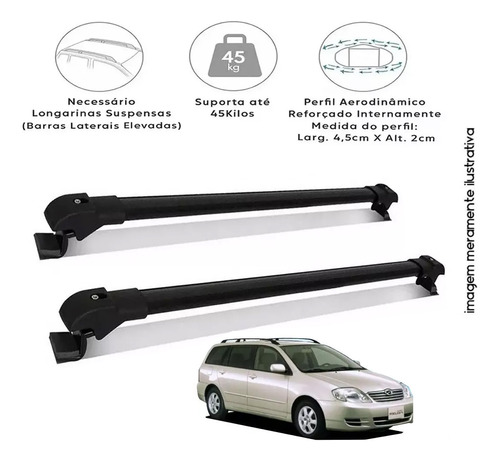 Rack De Teto Travessa Fielder Wagon 2006 Slim