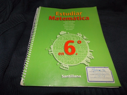 Estudiar Matemática En 6° - Claudia Broitman - Santillana